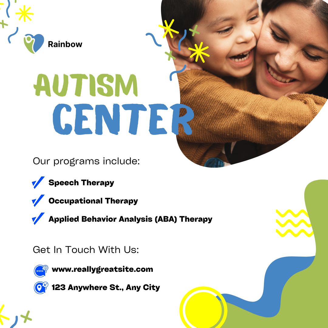 White and Blue Modern Playful Autism Center Instagram Post White and Blue Modern Playful Autism Center Instagram Post
